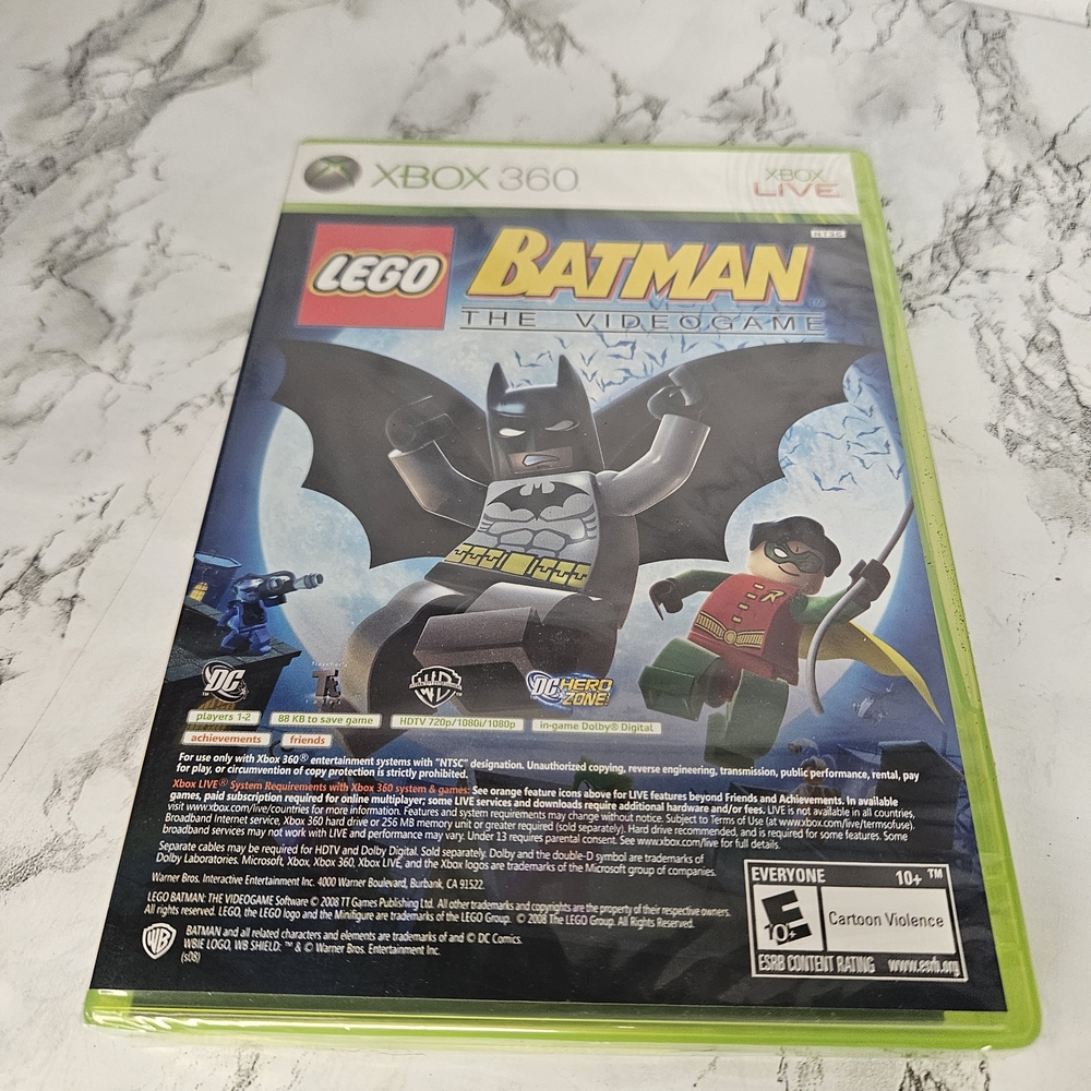 LEGO Batman: The Video Game & Pure. 2 in One Game for Xbox 360 - SEALED New